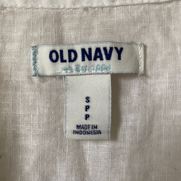 WHITE LINEN BLOUSE - Picture 3 of 6